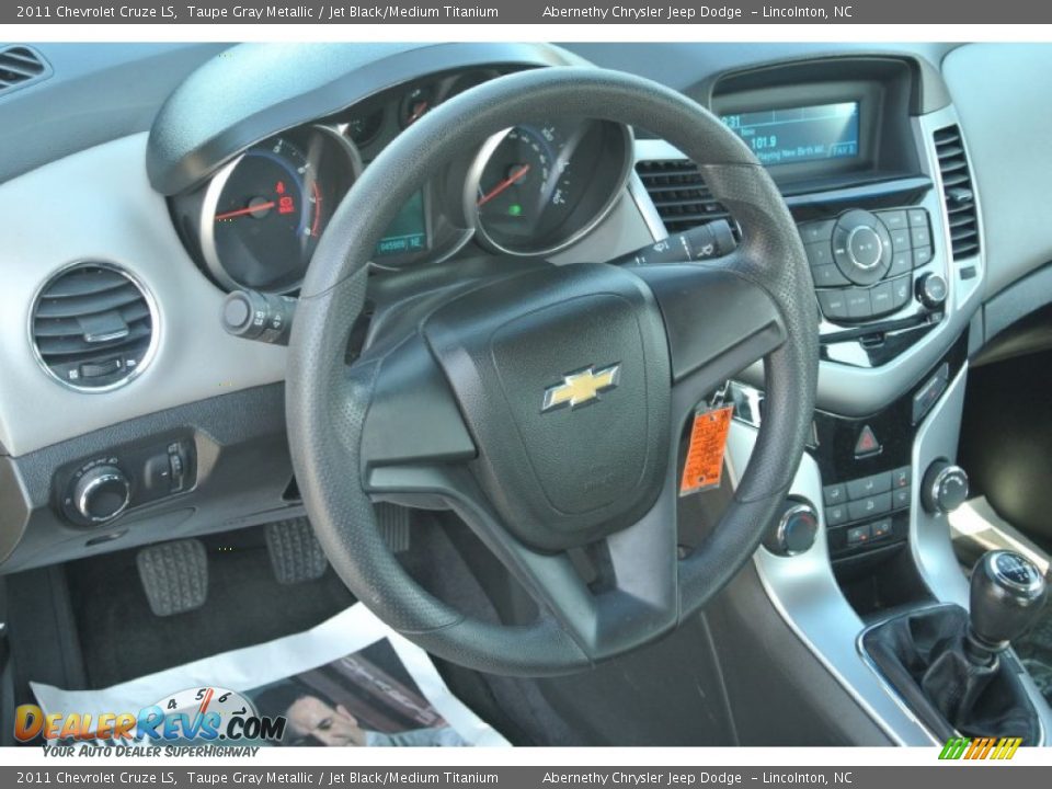 2011 Chevrolet Cruze LS Taupe Gray Metallic / Jet Black/Medium Titanium Photo #24
