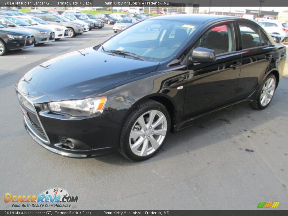 2014 Mitsubishi Lancer GT Tarmac Black / Black Photo #3
