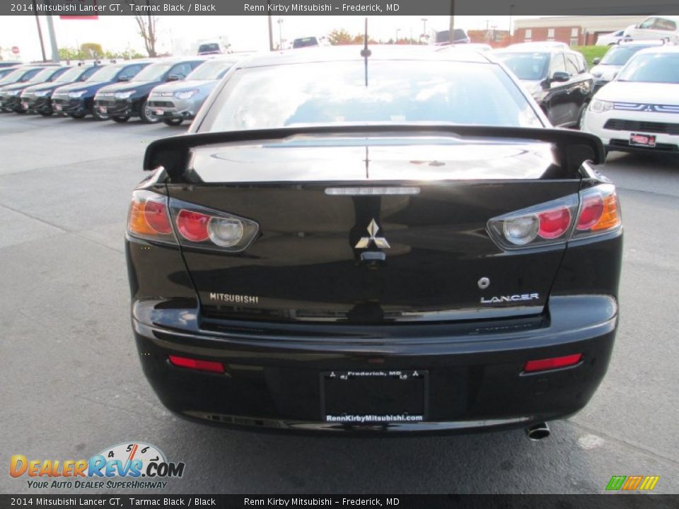 2014 Mitsubishi Lancer GT Tarmac Black / Black Photo #6