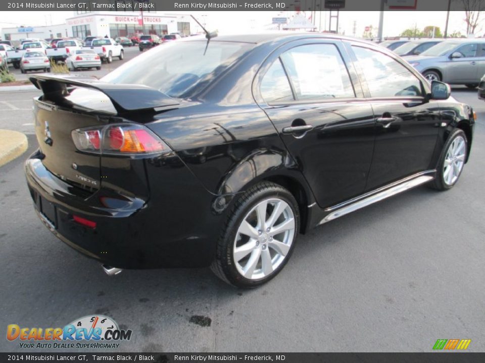 2014 Mitsubishi Lancer GT Tarmac Black / Black Photo #7