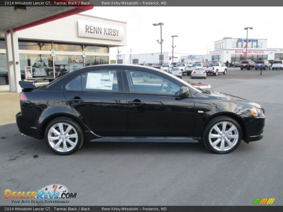 2014 Mitsubishi Lancer GT Tarmac Black / Black Photo #8