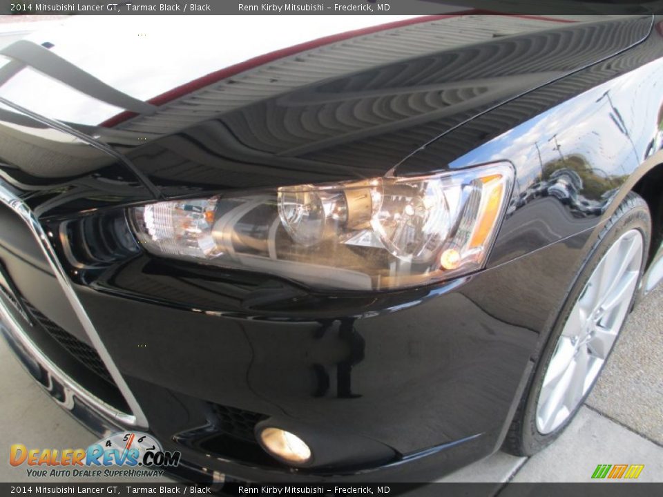2014 Mitsubishi Lancer GT Tarmac Black / Black Photo #9