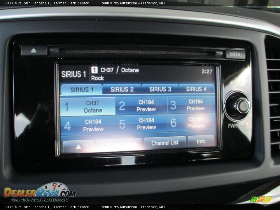 2014 Mitsubishi Lancer GT Tarmac Black / Black Photo #12