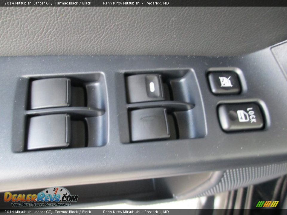 2014 Mitsubishi Lancer GT Tarmac Black / Black Photo #14