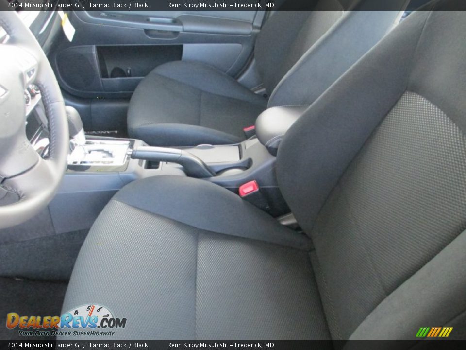 2014 Mitsubishi Lancer GT Tarmac Black / Black Photo #19