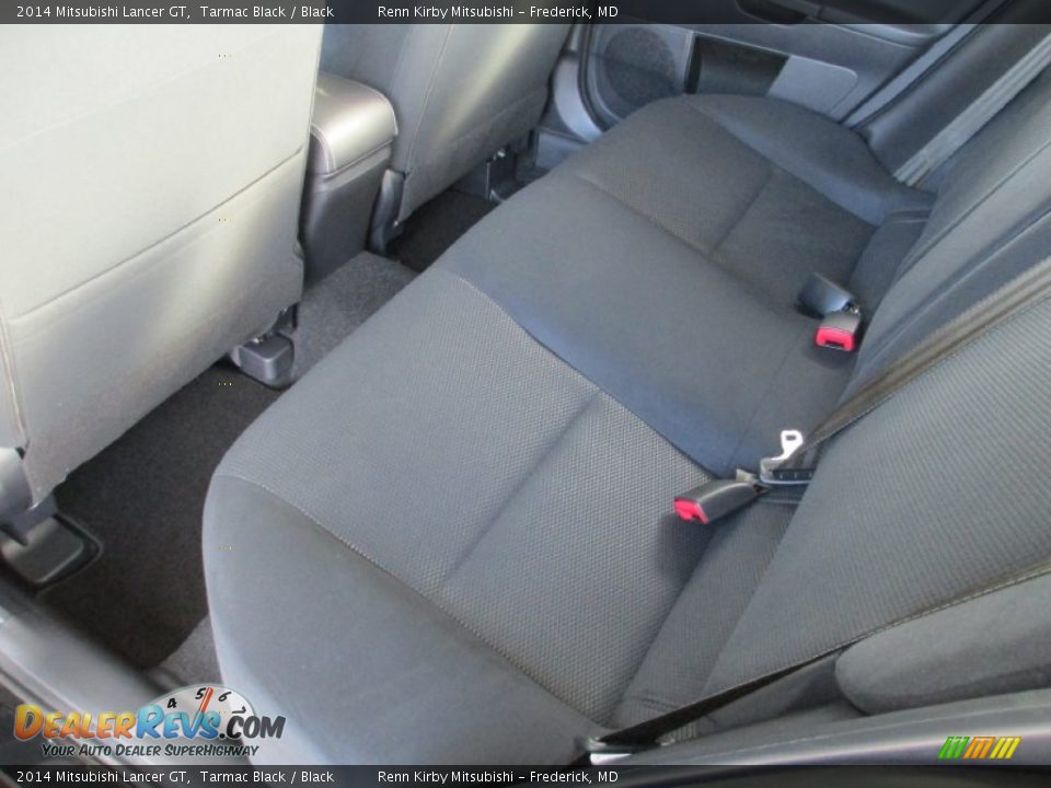 2014 Mitsubishi Lancer GT Tarmac Black / Black Photo #25