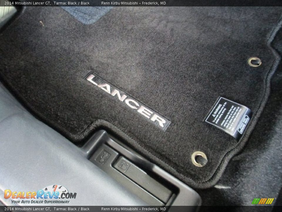 2014 Mitsubishi Lancer GT Tarmac Black / Black Photo #27