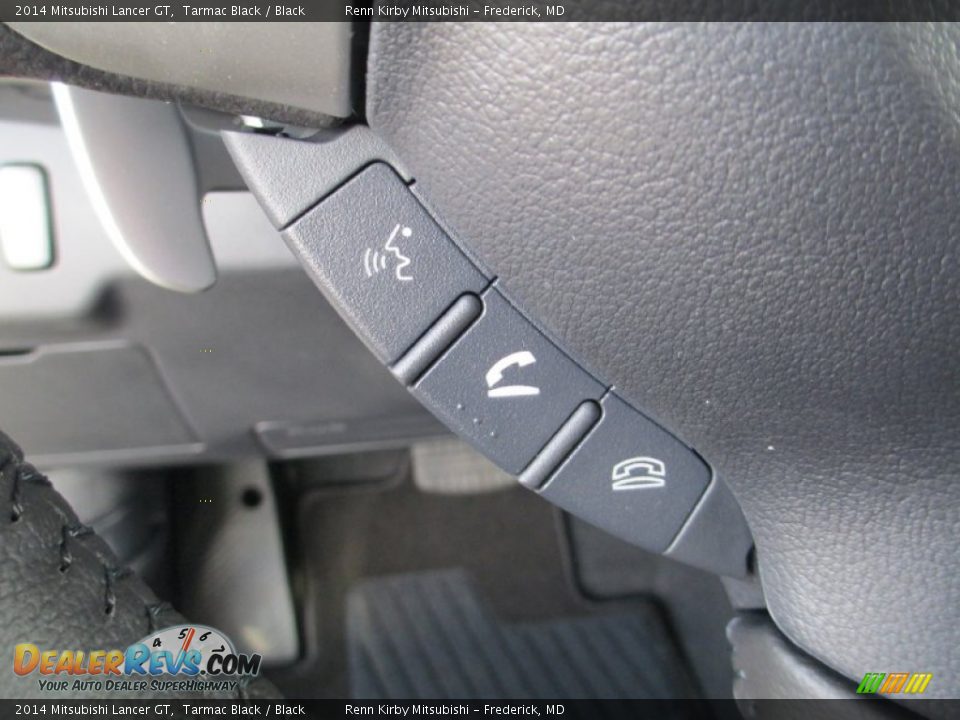 2014 Mitsubishi Lancer GT Tarmac Black / Black Photo #31