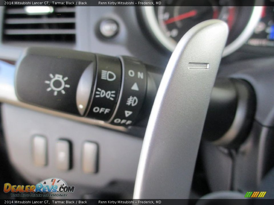 2014 Mitsubishi Lancer GT Tarmac Black / Black Photo #34