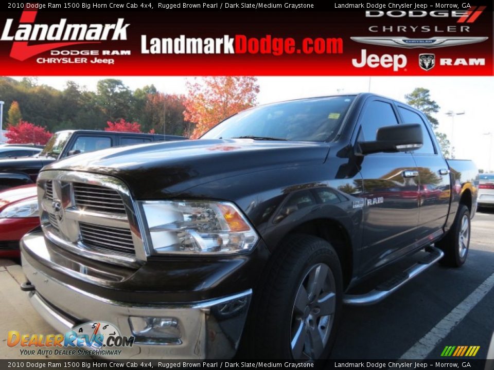 2010 Dodge Ram 1500 Big Horn Crew Cab 4x4 Rugged Brown Pearl / Dark Slate/Medium Graystone Photo #1