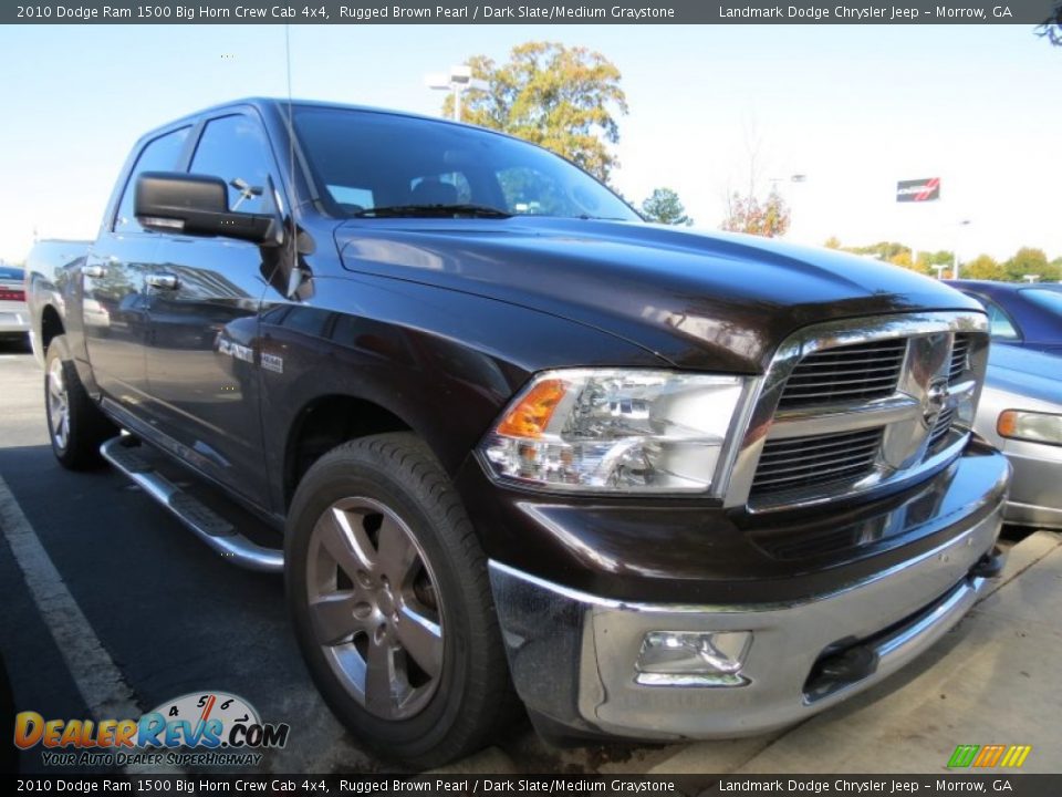 2010 Dodge Ram 1500 Big Horn Crew Cab 4x4 Rugged Brown Pearl / Dark Slate/Medium Graystone Photo #4