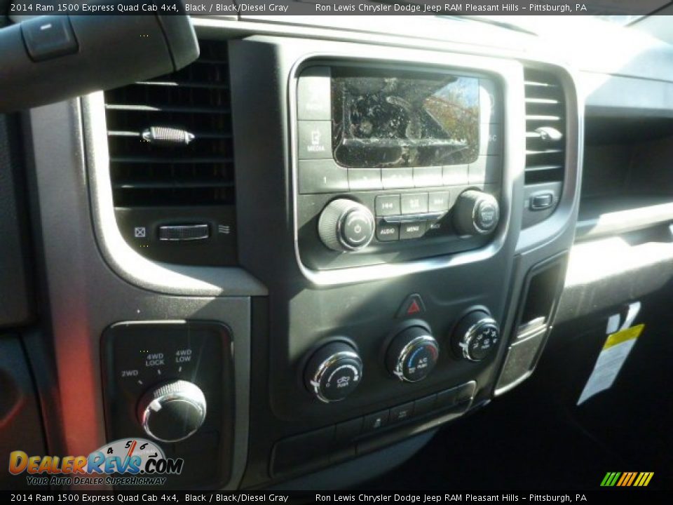 2014 Ram 1500 Express Quad Cab 4x4 Black / Black/Diesel Gray Photo #19