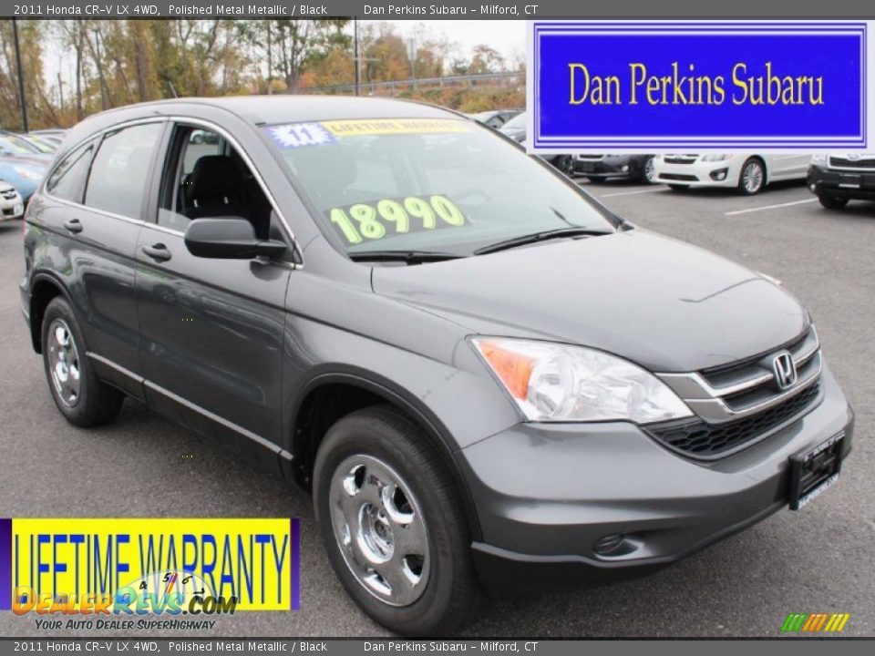 2011 Honda CR-V LX 4WD Polished Metal Metallic / Black Photo #1