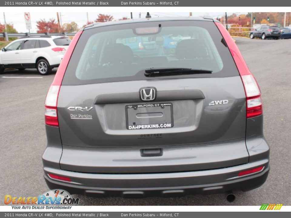 2011 Honda CR-V LX 4WD Polished Metal Metallic / Black Photo #7