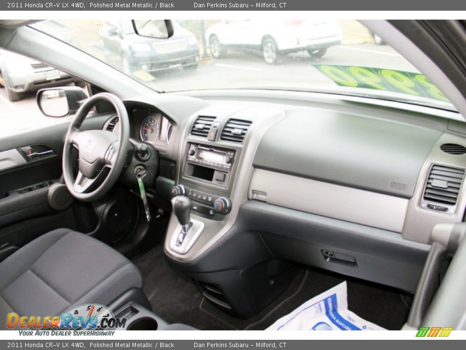 2011 Honda CR-V LX 4WD Polished Metal Metallic / Black Photo #9