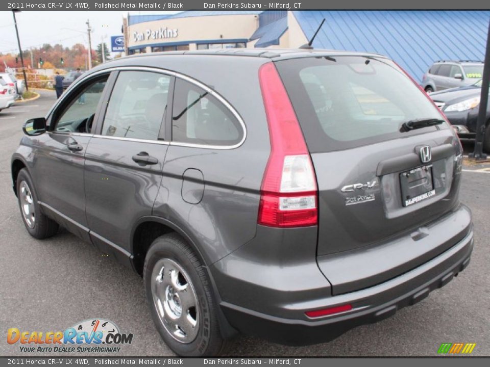 2011 Honda CR-V LX 4WD Polished Metal Metallic / Black Photo #10