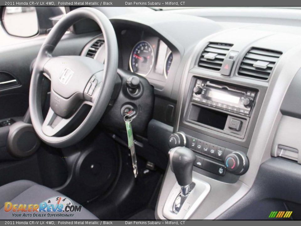2011 Honda CR-V LX 4WD Polished Metal Metallic / Black Photo #12