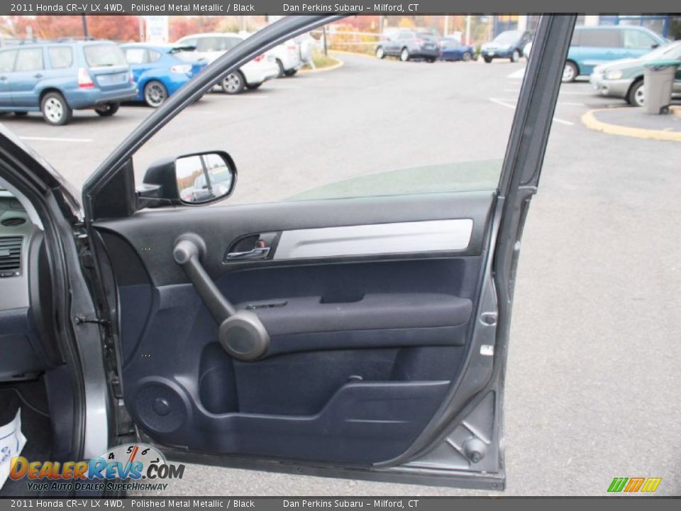 2011 Honda CR-V LX 4WD Polished Metal Metallic / Black Photo #17