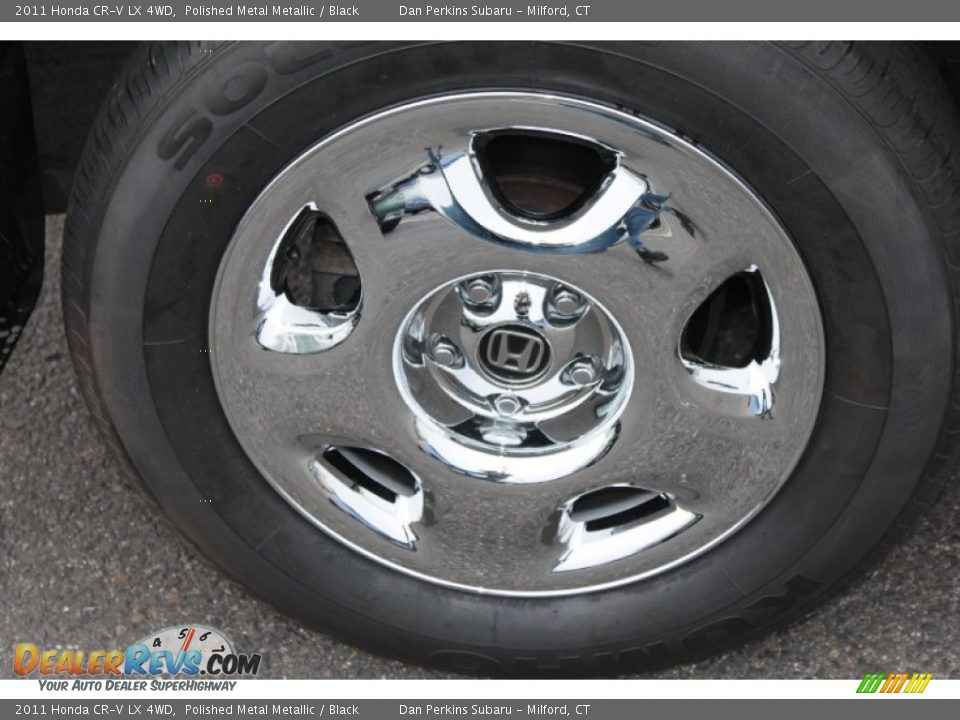 2011 Honda CR-V LX 4WD Polished Metal Metallic / Black Photo #21