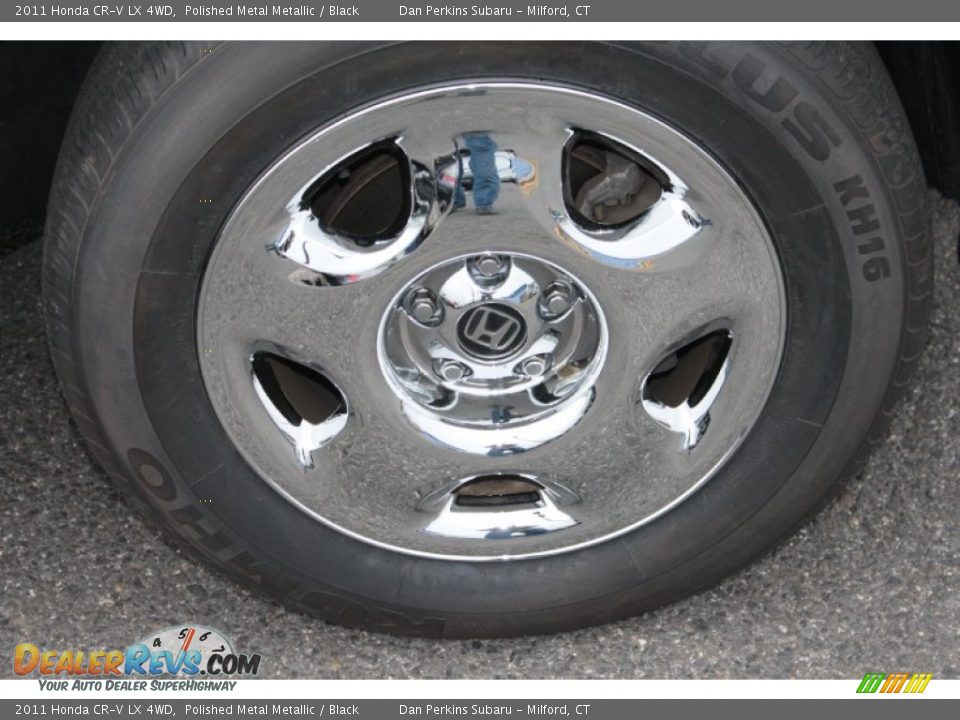 2011 Honda CR-V LX 4WD Polished Metal Metallic / Black Photo #22
