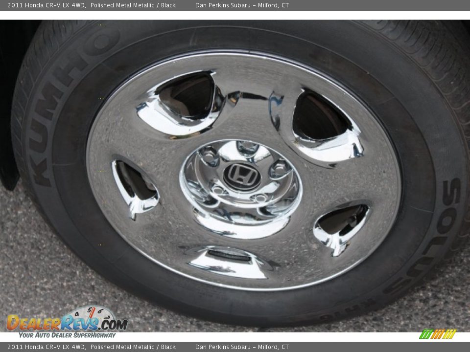 2011 Honda CR-V LX 4WD Polished Metal Metallic / Black Photo #24