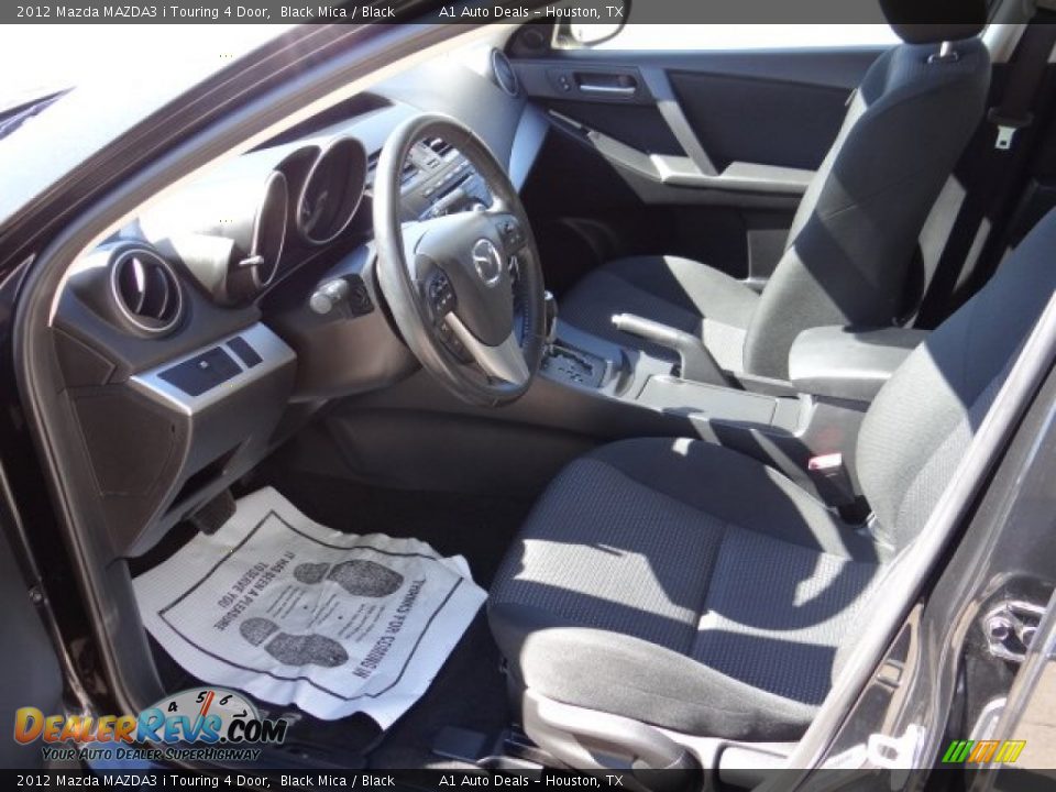 2012 Mazda MAZDA3 i Touring 4 Door Black Mica / Black Photo #12