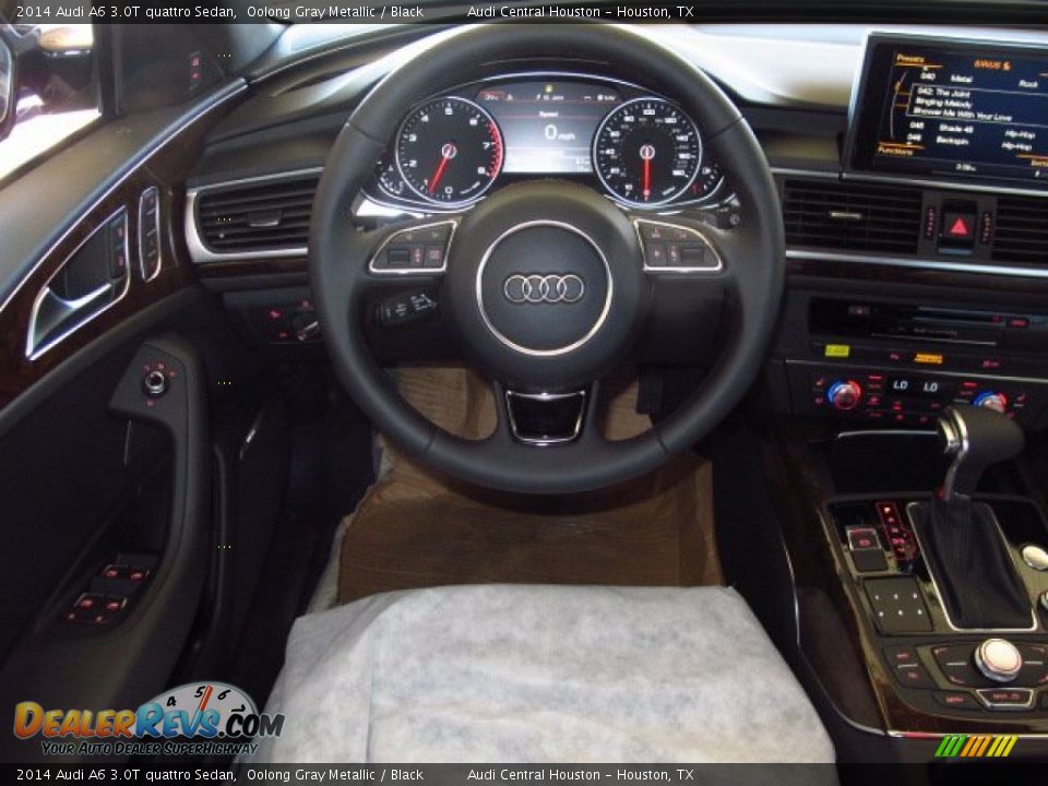 2014 Audi A6 3.0T quattro Sedan Oolong Gray Metallic / Black Photo #13