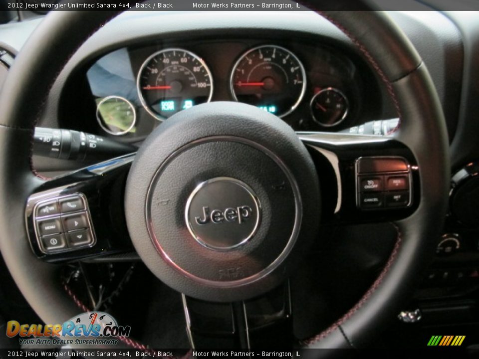 2012 Jeep Wrangler Unlimited Sahara 4x4 Black / Black Photo #32