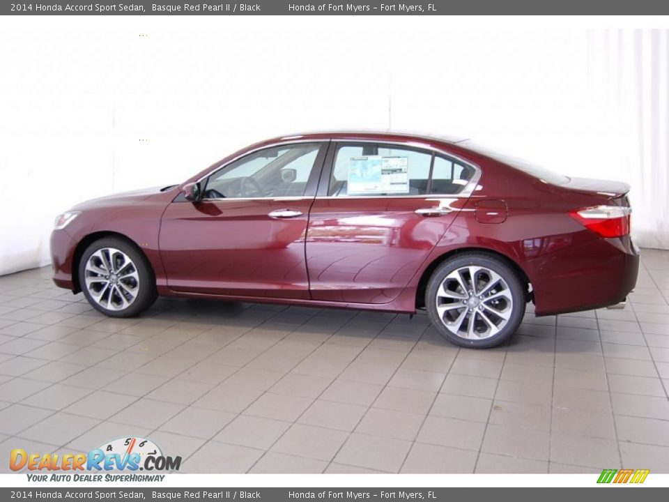 2014 Honda Accord Sport Sedan Basque Red Pearl II / Black Photo #9