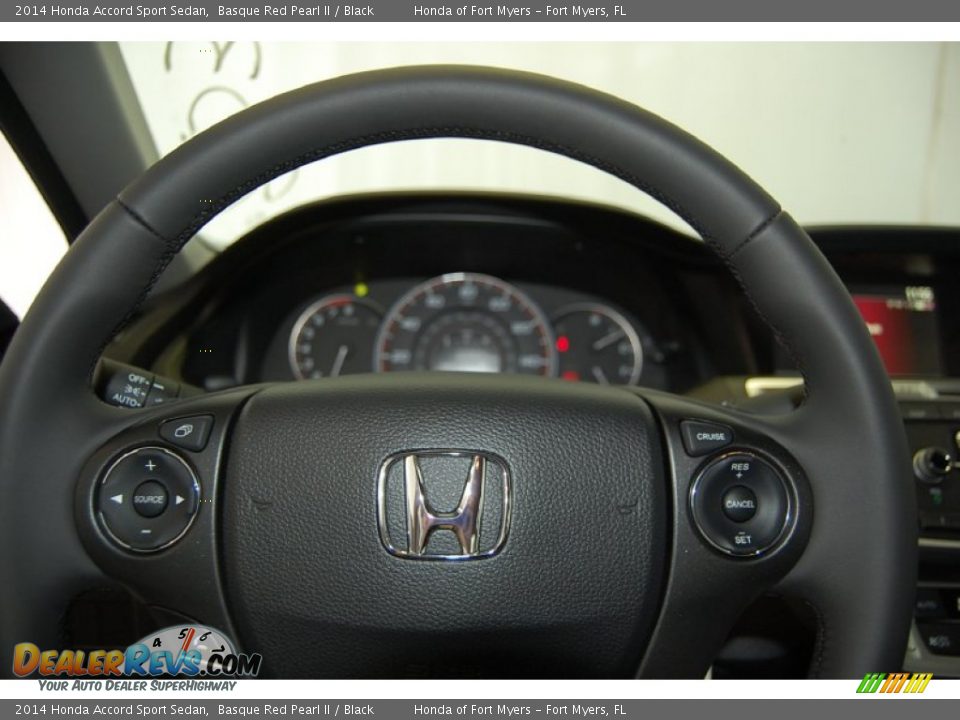 2014 Honda Accord Sport Sedan Basque Red Pearl II / Black Photo #18