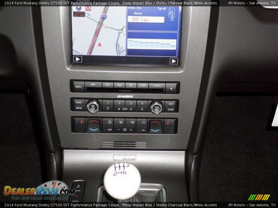 2014 Ford Mustang Shelby GT500 SVT Performance Package Coupe Deep Impact Blue / Shelby Charcoal Black/White Accents Photo #19