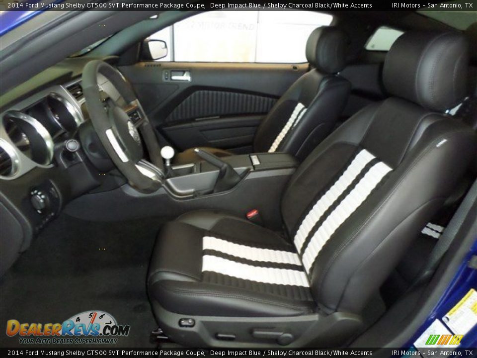 2014 Ford Mustang Shelby GT500 SVT Performance Package Coupe Deep Impact Blue / Shelby Charcoal Black/White Accents Photo #21