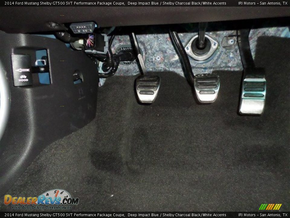 2014 Ford Mustang Shelby GT500 SVT Performance Package Coupe Deep Impact Blue / Shelby Charcoal Black/White Accents Photo #23