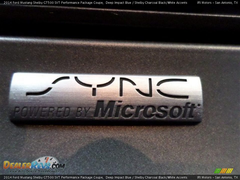 2014 Ford Mustang Shelby GT500 SVT Performance Package Coupe Deep Impact Blue / Shelby Charcoal Black/White Accents Photo #24