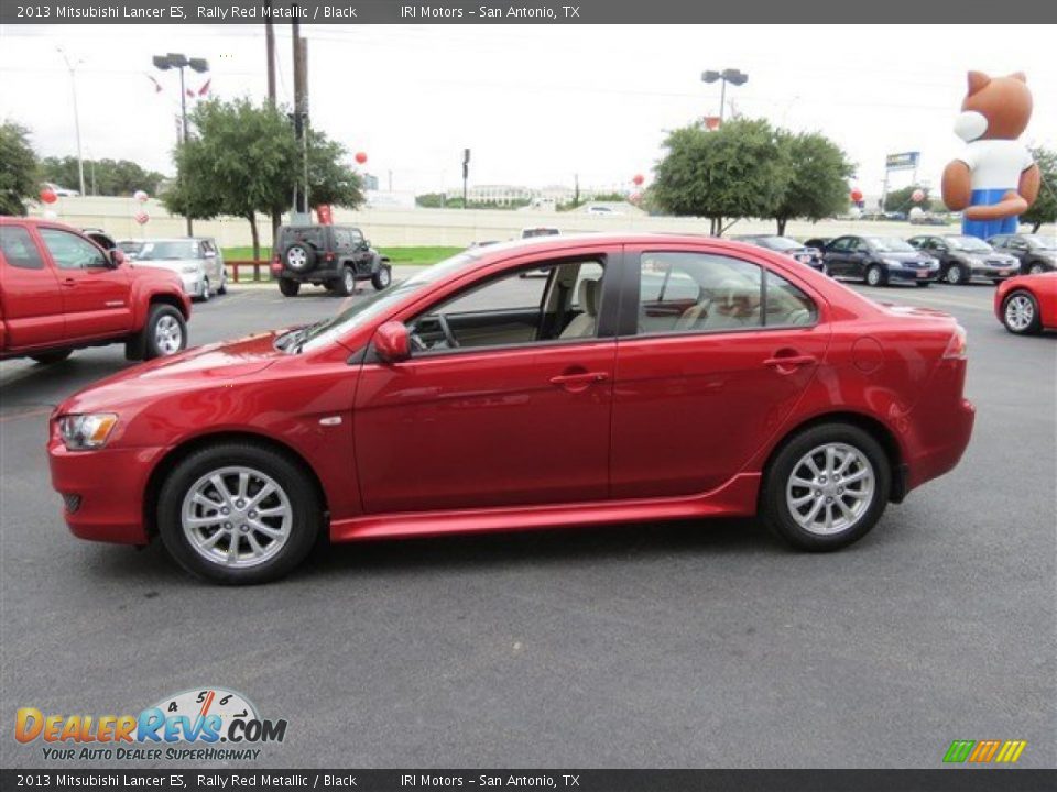 2013 Mitsubishi Lancer ES Rally Red Metallic / Black Photo #4