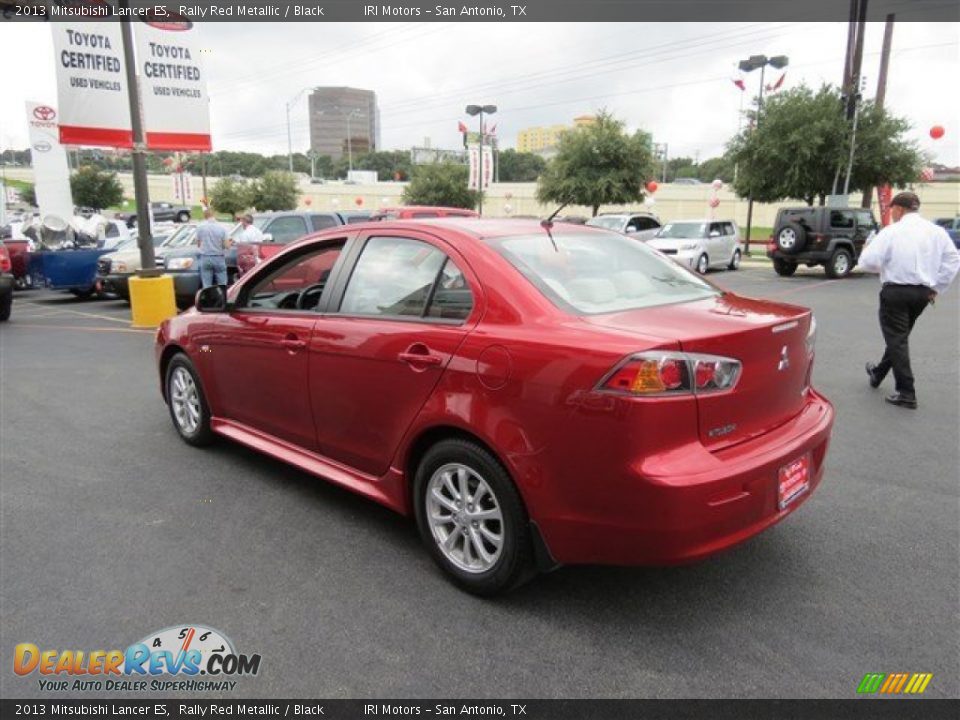2013 Mitsubishi Lancer ES Rally Red Metallic / Black Photo #5