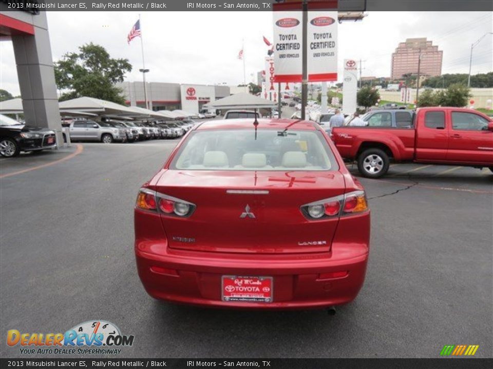 2013 Mitsubishi Lancer ES Rally Red Metallic / Black Photo #7