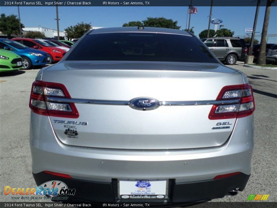 2014 Ford Taurus SEL Ingot Silver / Charcoal Black Photo #4