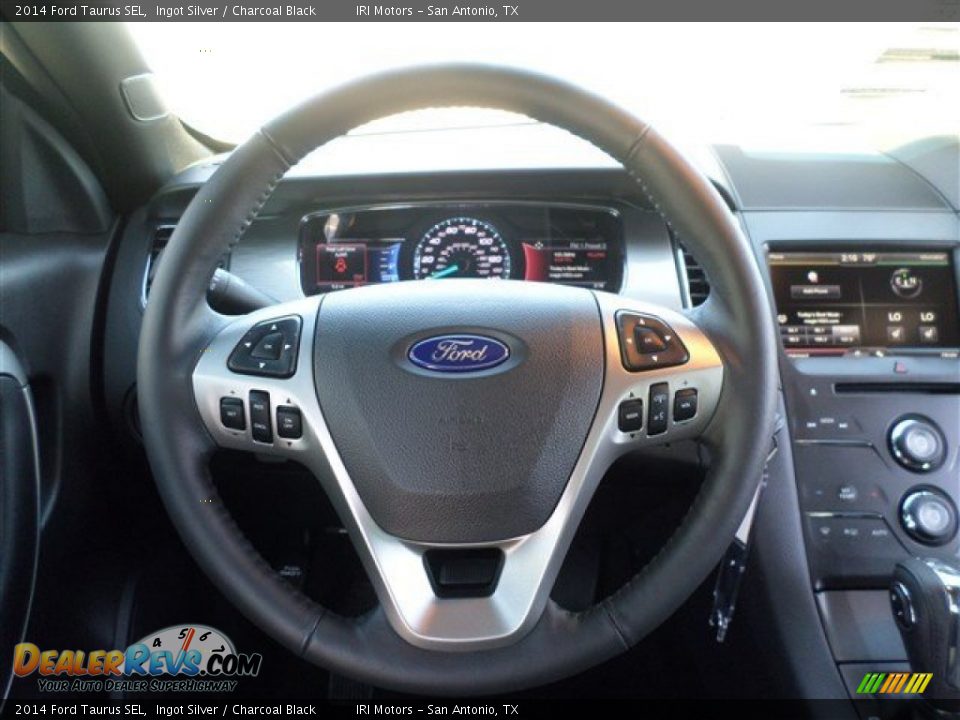2014 Ford Taurus SEL Ingot Silver / Charcoal Black Photo #17