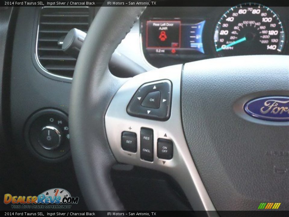 2014 Ford Taurus SEL Ingot Silver / Charcoal Black Photo #18