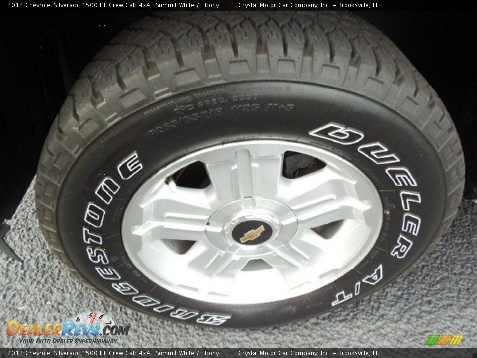 2012 Chevrolet Silverado 1500 LT Crew Cab 4x4 Summit White / Ebony Photo #14