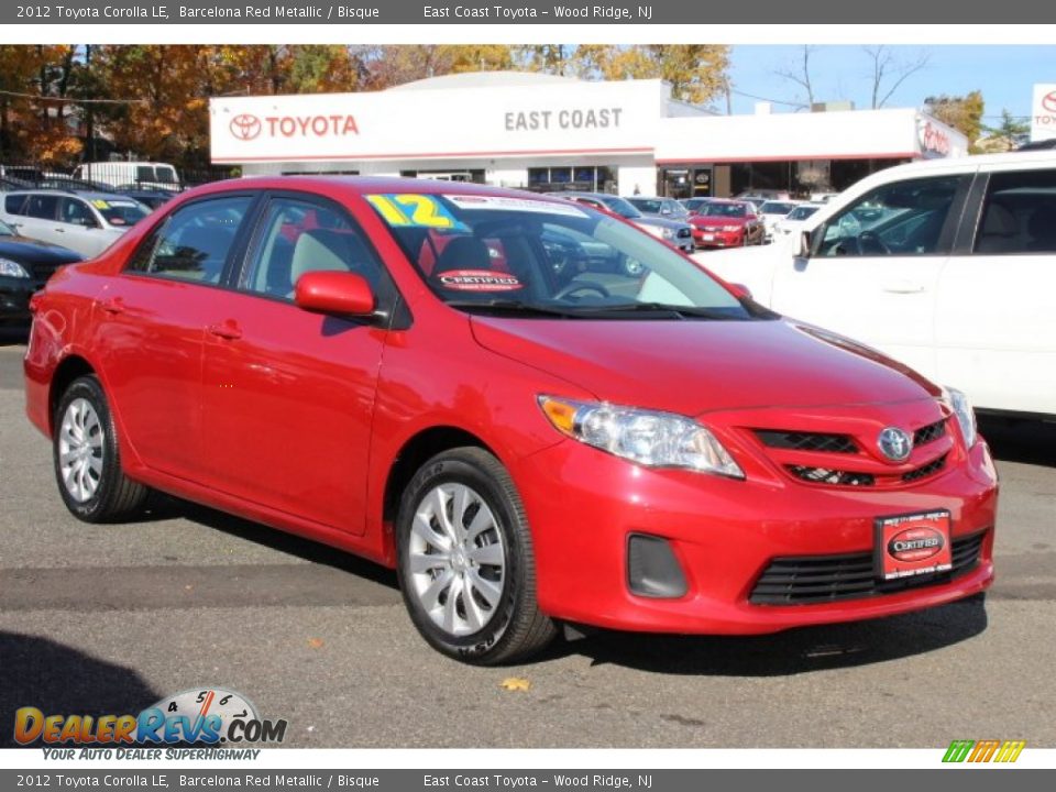 2012 Toyota Corolla LE Barcelona Red Metallic / Bisque Photo #1