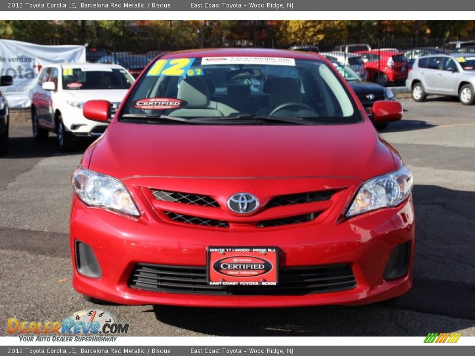 2012 Toyota Corolla LE Barcelona Red Metallic / Bisque Photo #2