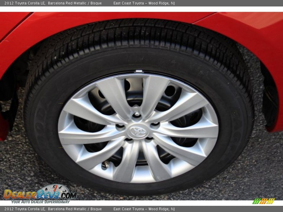2012 Toyota Corolla LE Barcelona Red Metallic / Bisque Photo #8