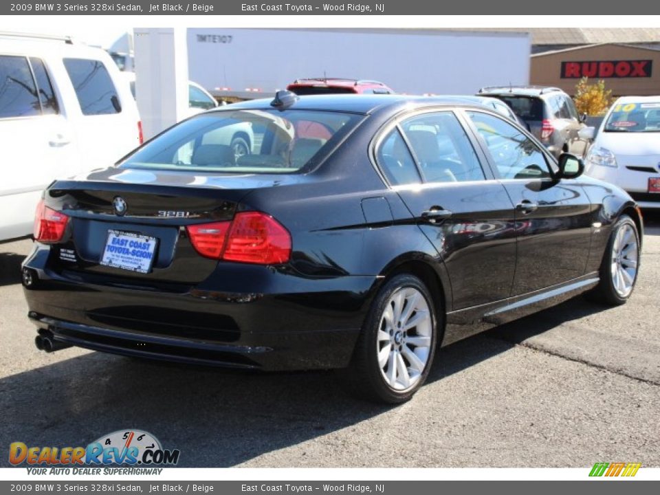 2009 BMW 3 Series 328xi Sedan Jet Black / Beige Photo #4