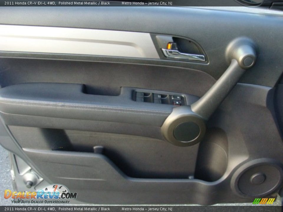 2011 Honda CR-V EX-L 4WD Polished Metal Metallic / Black Photo #7
