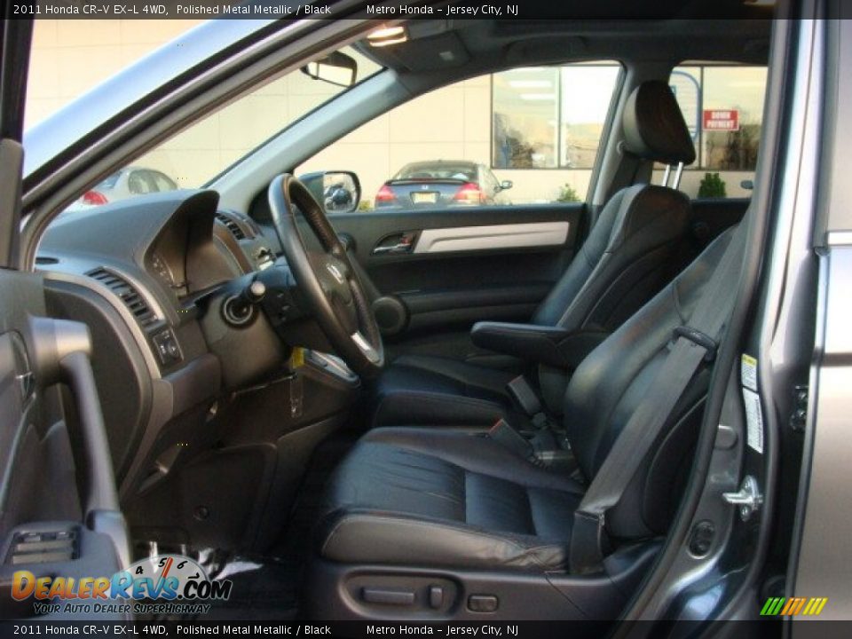 2011 Honda CR-V EX-L 4WD Polished Metal Metallic / Black Photo #8