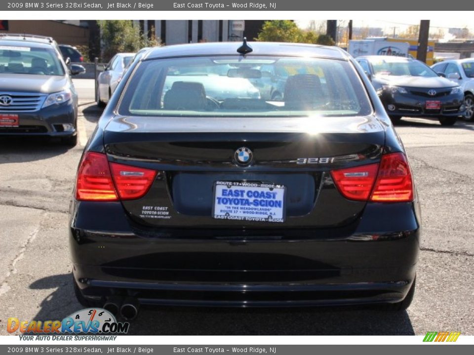 2009 BMW 3 Series 328xi Sedan Jet Black / Beige Photo #5