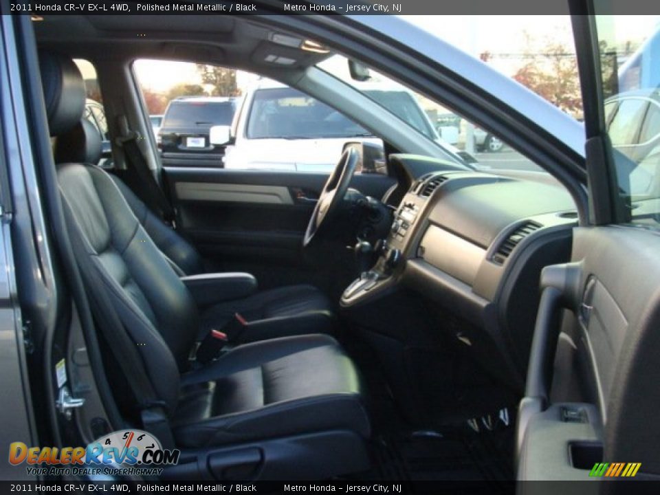 2011 Honda CR-V EX-L 4WD Polished Metal Metallic / Black Photo #9