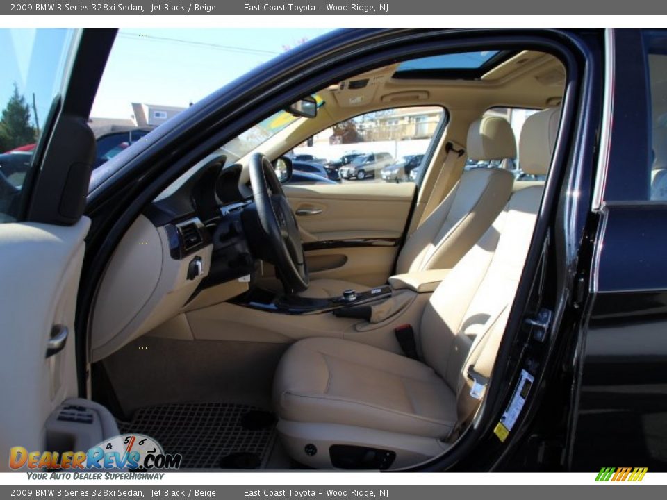 2009 BMW 3 Series 328xi Sedan Jet Black / Beige Photo #7